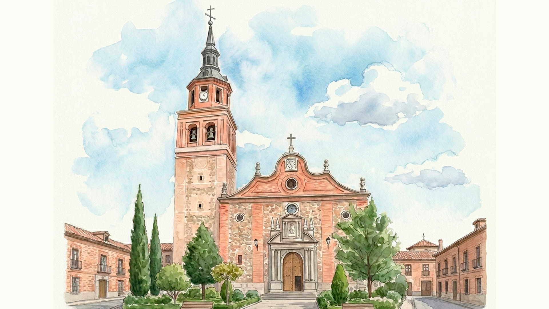 Acuarela Iglesia